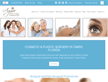 Tablet Screenshot of aguiarplasticsurgery.com